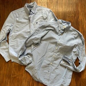 American Eagle Men’s Size Medium Classic Fit Button Down Dress Shirt Preppy